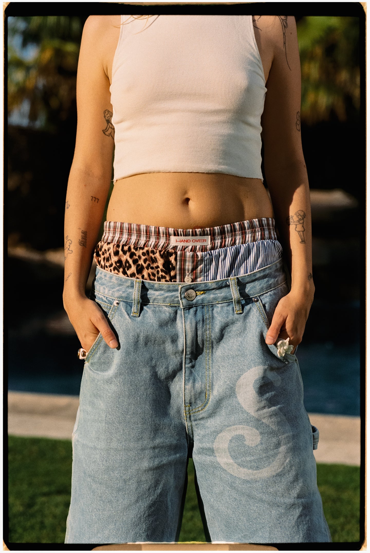 S-STARS DENIM SHORTS DIRT WASHED BLUE